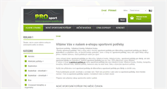 Desktop Screenshot of e-sportovni-potreby.cz